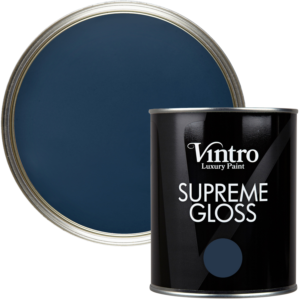 Vintro Paint Walls and Ceilings Picasso Blue Gloss Paint 1L Image 1