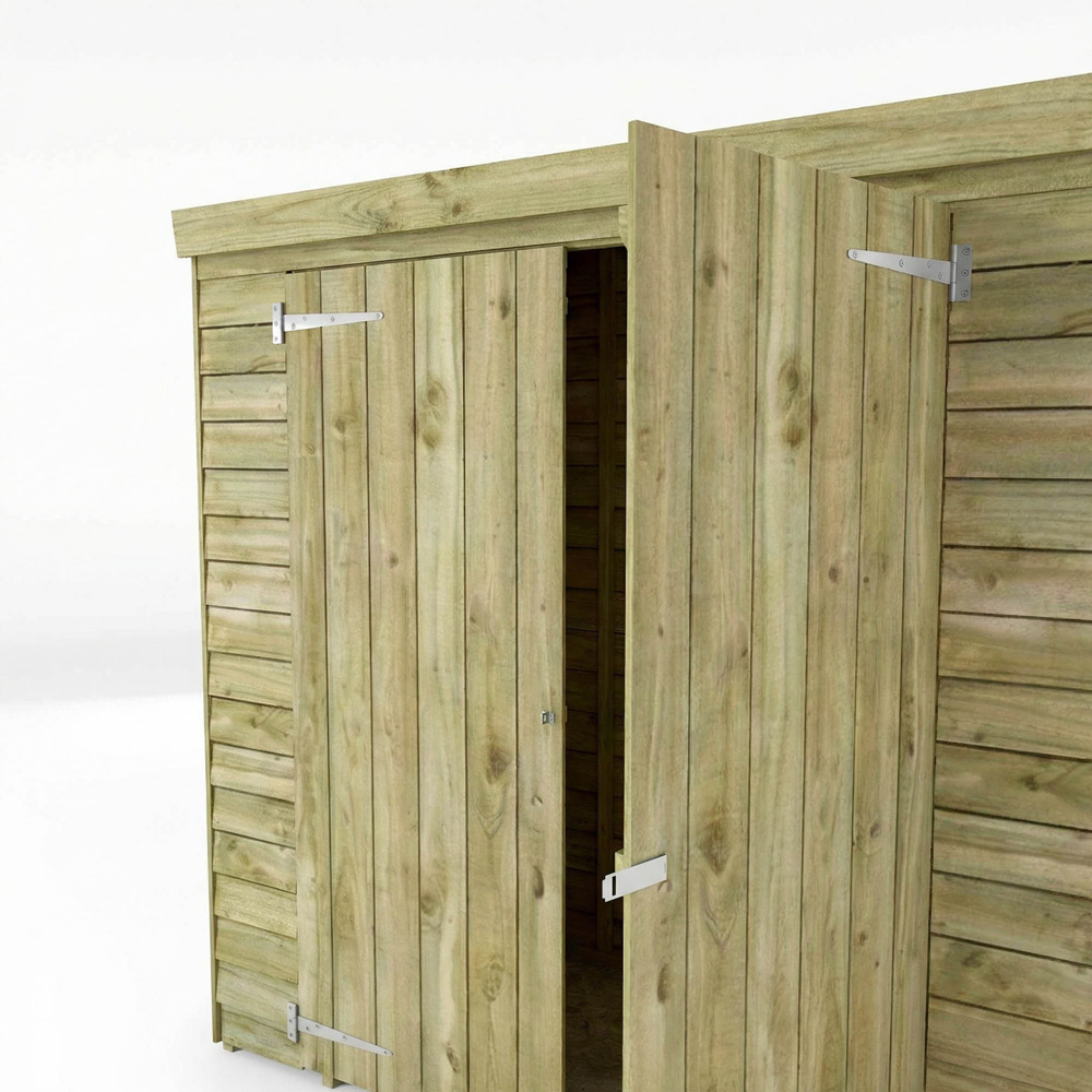 Mercia 6 x 3ft Double Door Overlap Pent Tool Storage Shed Image 6