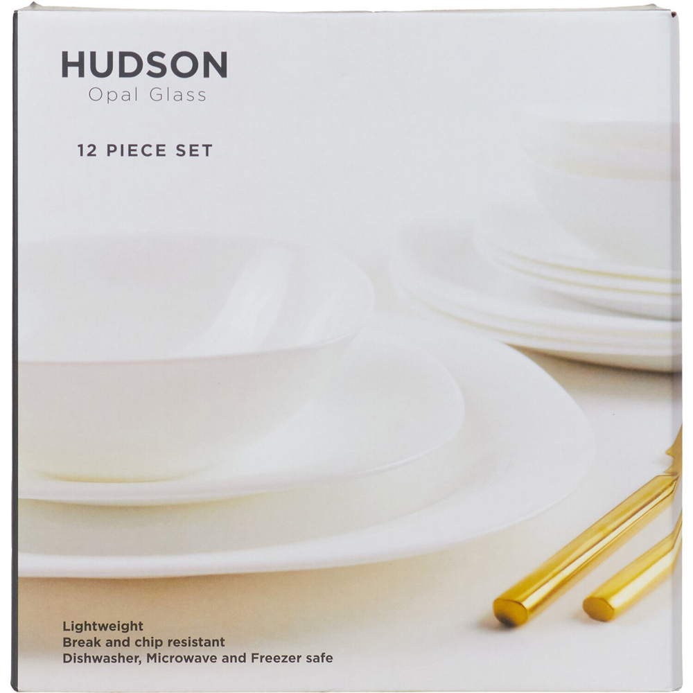 12-Piece Hudson Dinner Set - White Image 3