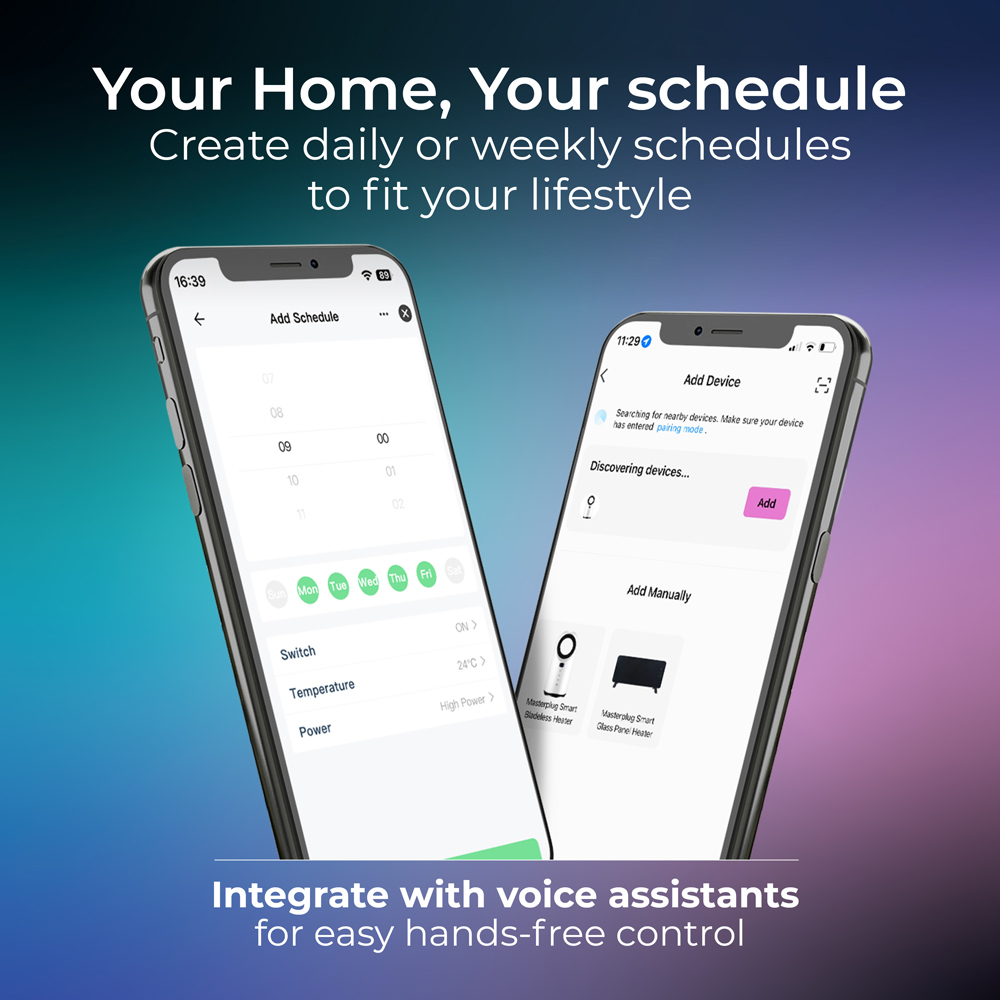 Masterplug Breeze Smartenergy White Bladeless Heater and Fan 1500W Image 6