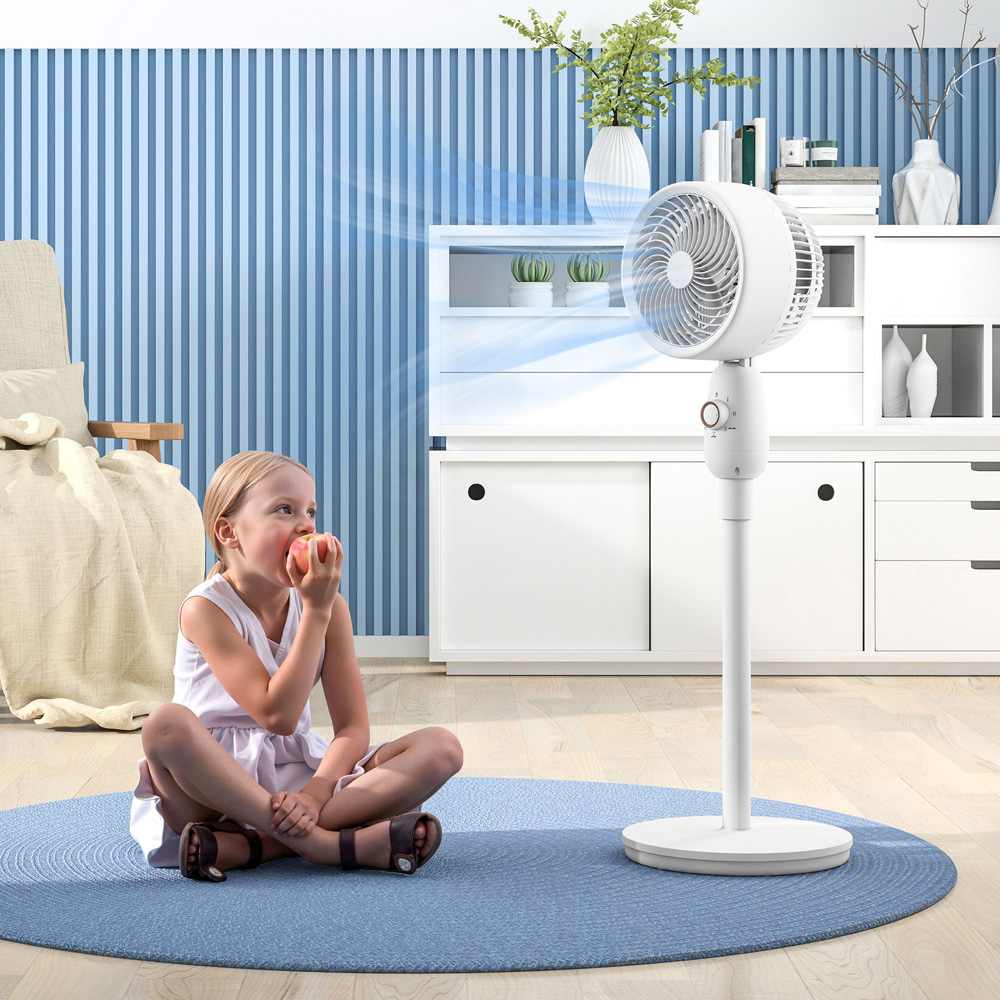 Portland White Powerful Air Circulator Pedestal Fan 35 inch Image 2