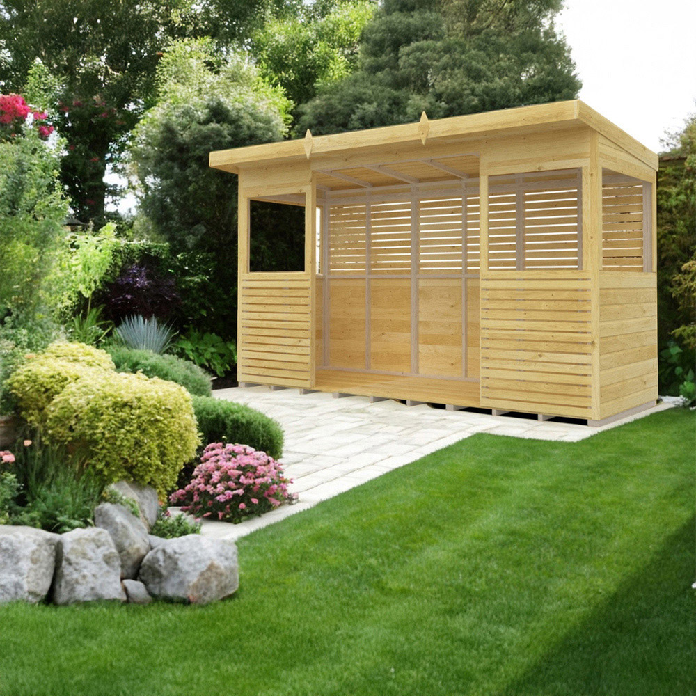 DIY Sheds 12 x 4ft Pressure Treated Tongue and Groove Timber Outdoor Kitchen Shelter Image 6