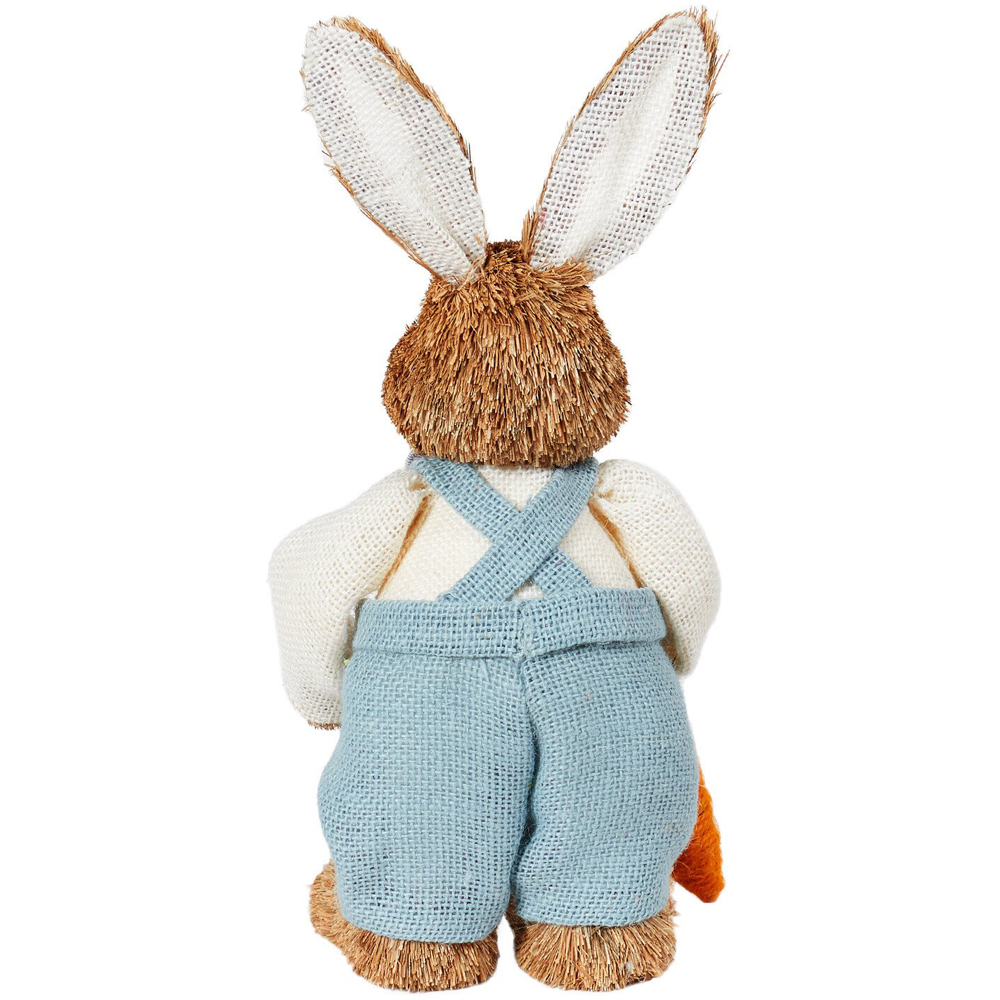 Single Brown Wicker Easter Bunny Decoration in Assorted styles Image 7