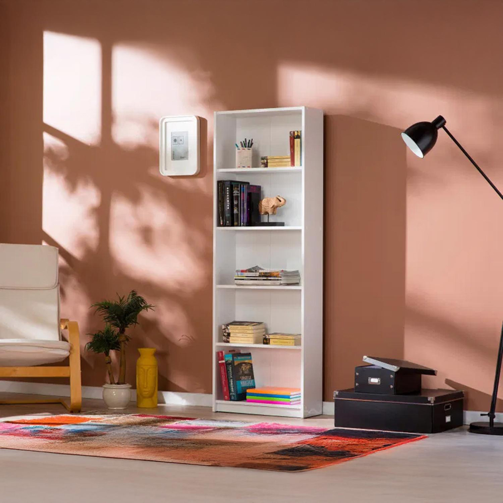 FWStyle 5 Tier White Shelving Unit Image 4