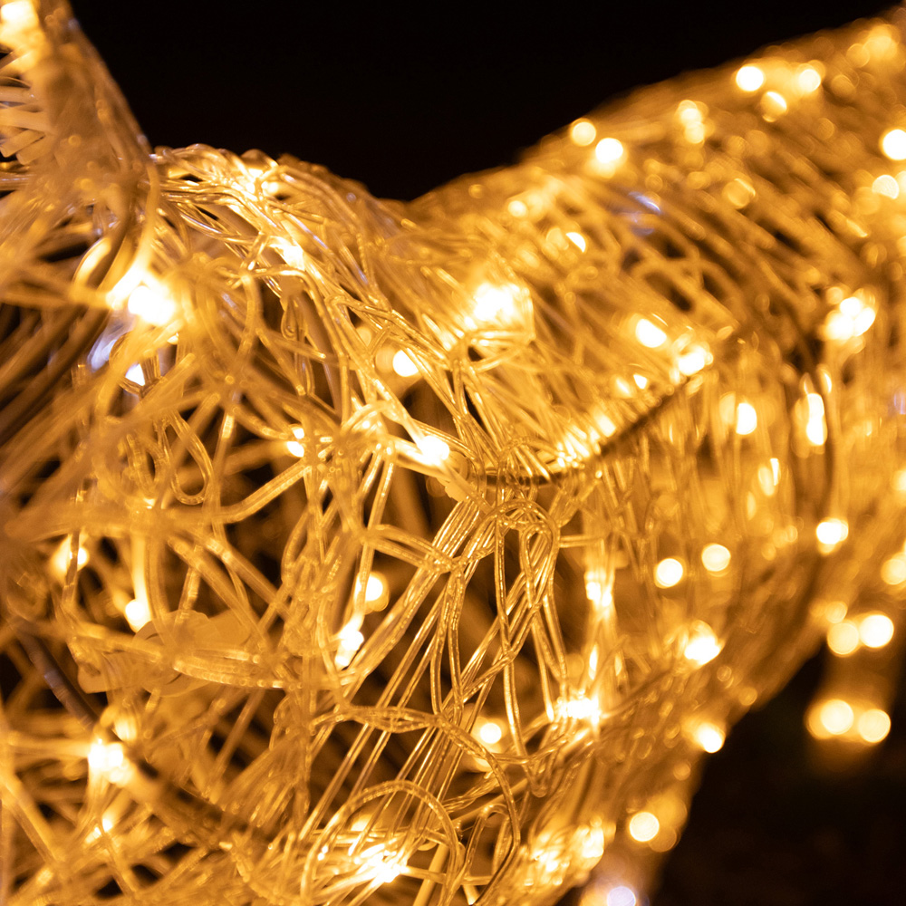 The Christmas Centre 200 LED Soft Acrylic Light-Up Stag Reindeer 4.4ft Image 5