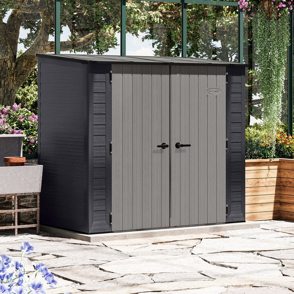 Suncast Columbia 7 x 4ft Pent Storage Shed Image 2