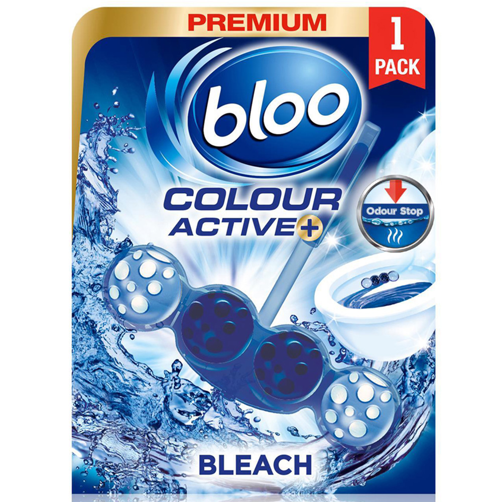 Bloo Colour Active Bleach Anti Limescale Toilet Rim Block 50g 12 Pack Image 2