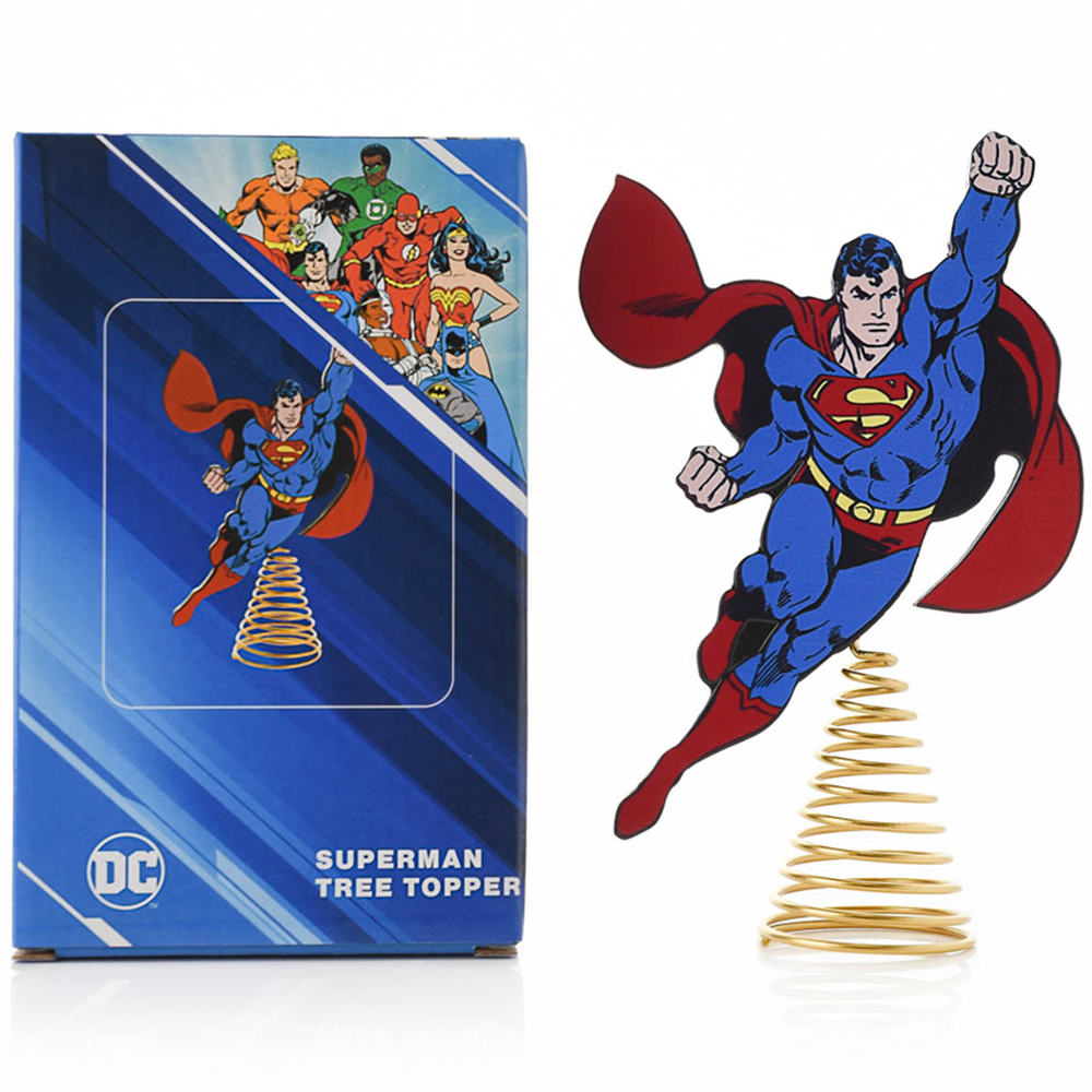 DC Comic Superman Christmas Tree Topper Image 2