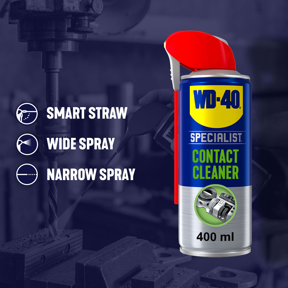 WD-40 Specialist Silicone Contact Cleaner Dry Lubricant Spray 400ml Bundle Image 8