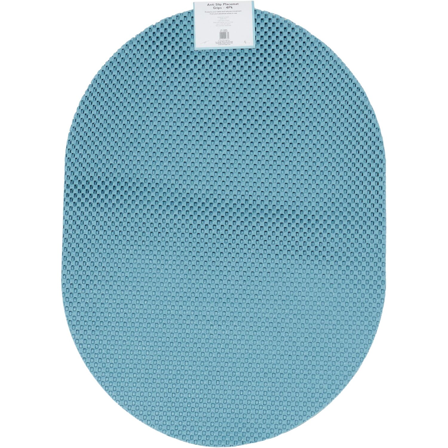 Pack of 4 Anti-Slip Placemat Grips - Blue Image 2