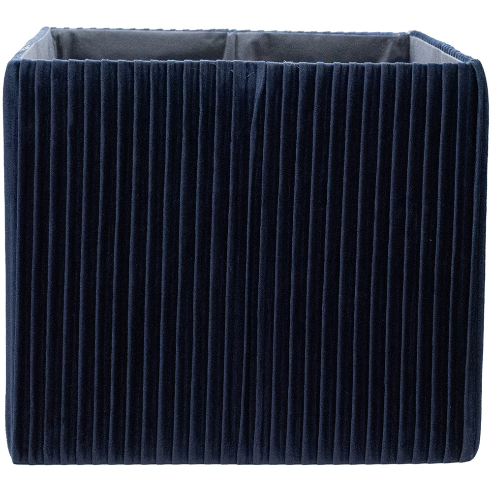 Homebase Pleated Navy Cube Storage Insert 4 Pack Image 5