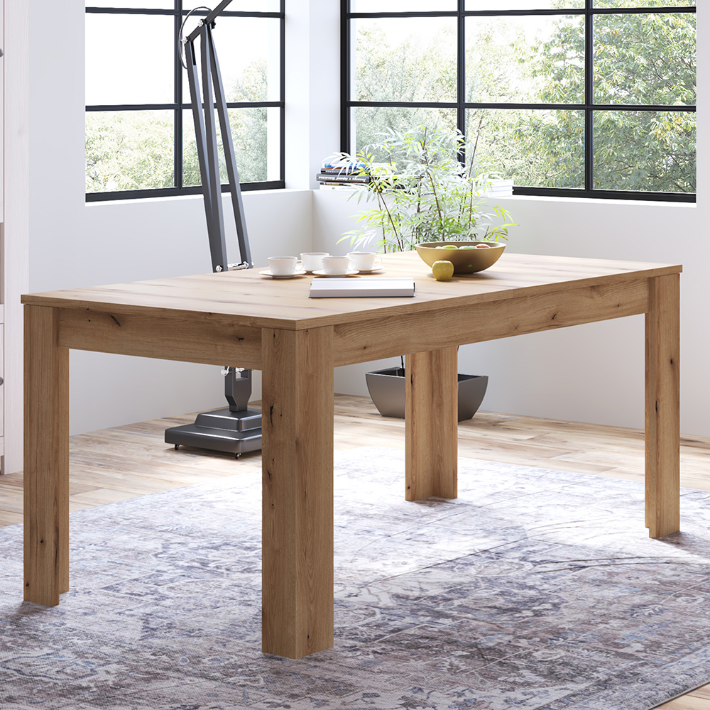 Florence Celesto 6 Seater Extending Dining Table Oak Image 1