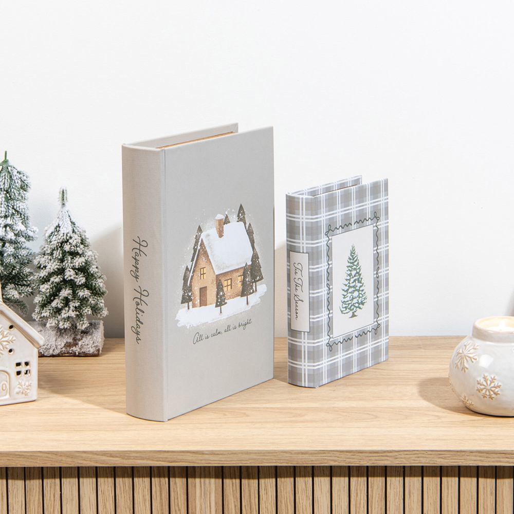 Set of 2 Nordic Forest Book Boxes Image 5