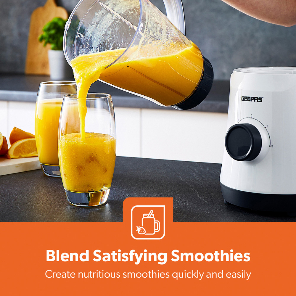 Geepas GSB44035UK-BK Black 1.5L 2-in-1 Food Jug Blender 500W Image 8