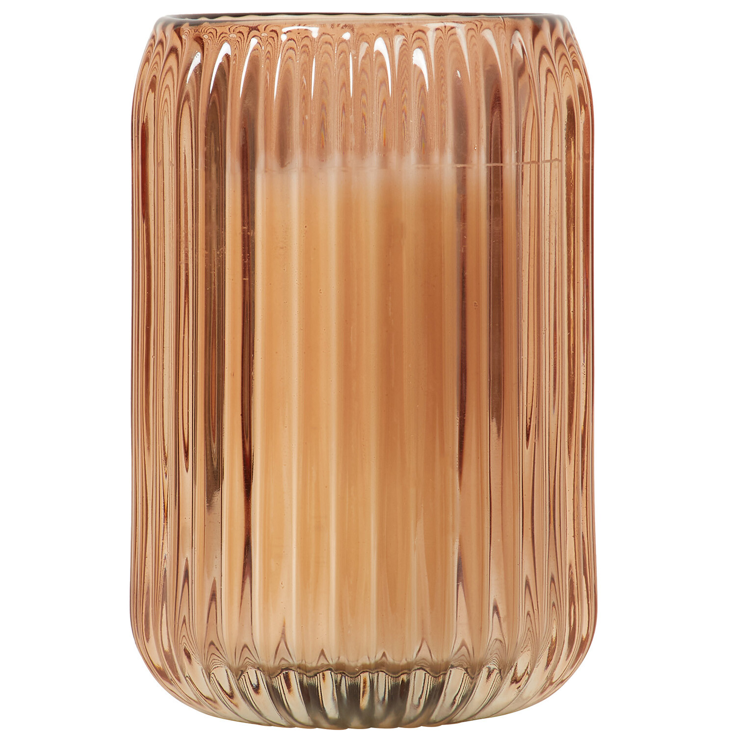 Ribbed Glass Candle Image 4