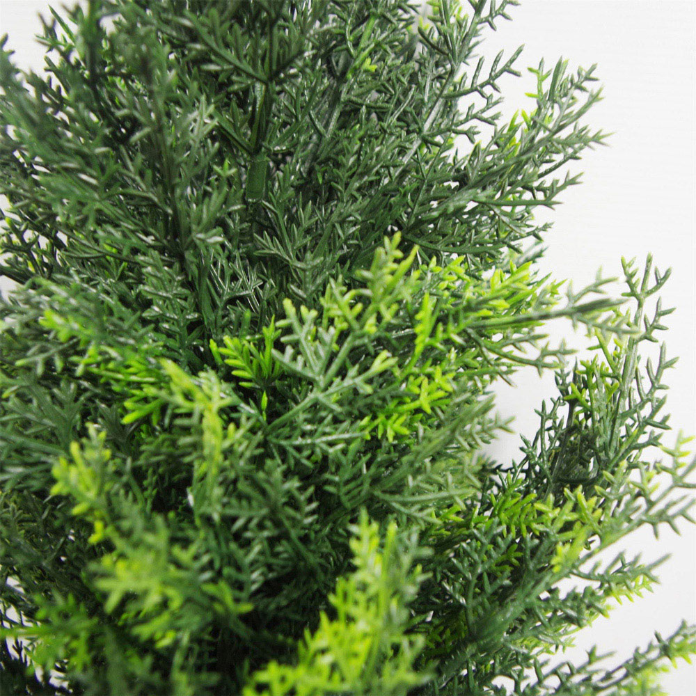 Leaf Artificial Cedar Cypress Topiary Trees 2 Pack 60cm Image 2
