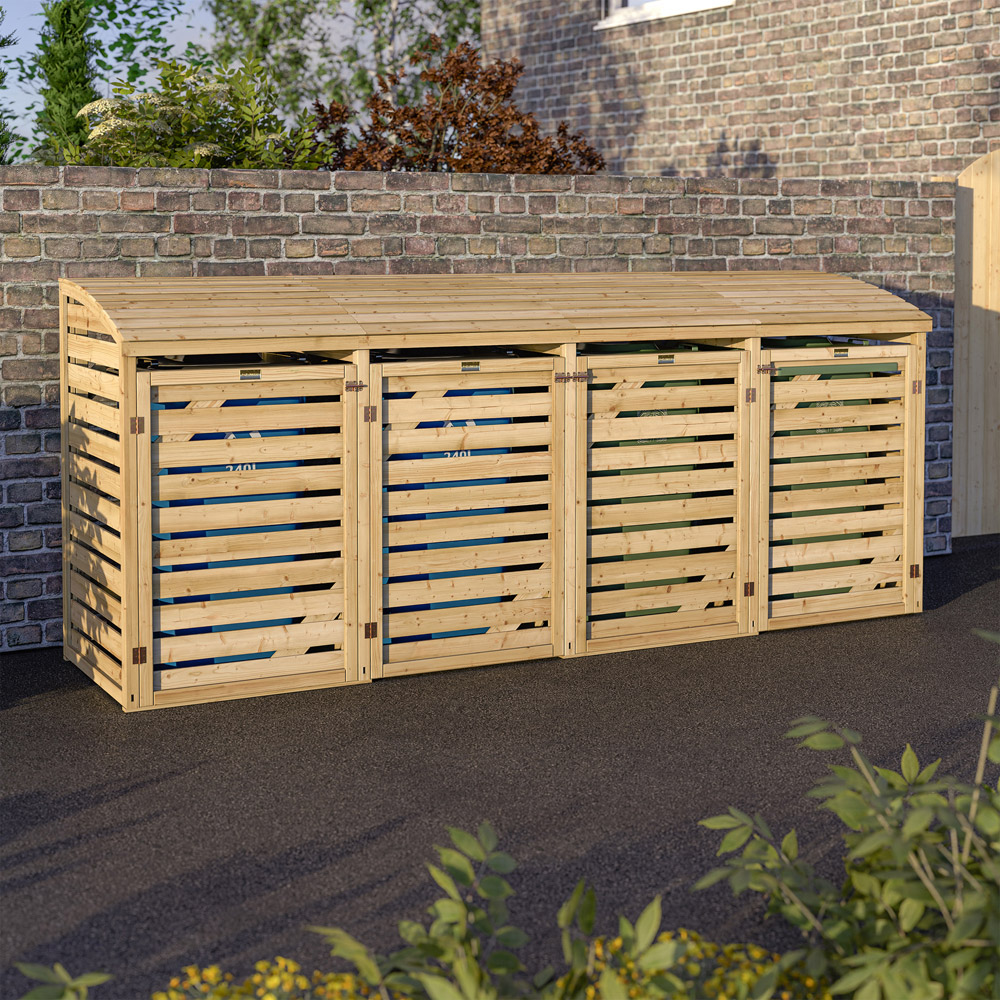 Rowlinson Quadruple Bin Storage Unit Image 2