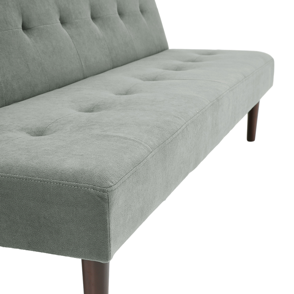 Living and Home 2 Seater Grey Contemporary Convertible Sofa Bed Image 5