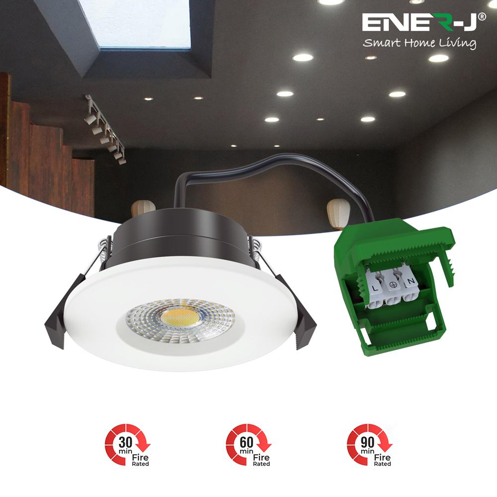 ENER-J 7W Dimmable and CCT Changeable Fire Proof Downlight 2 Pack Image 6