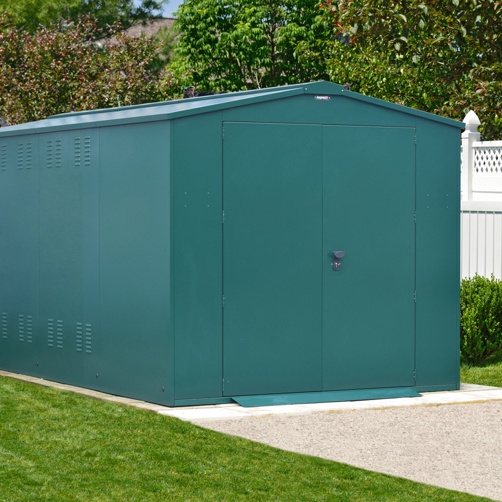 Asgard Gladiator 7 x 14.5ft Double Door Grey High Security Apex Bike Shed Image 9