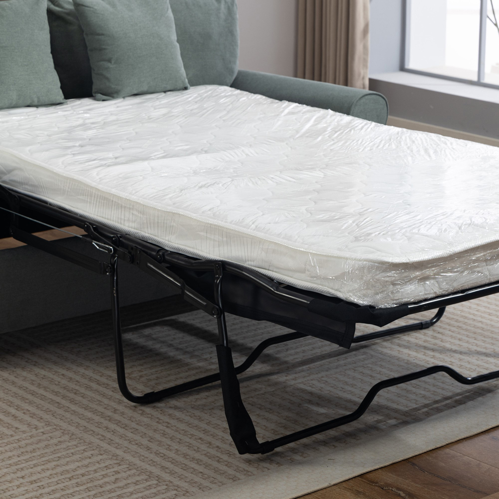 Artemis Home Lewiston 2 Seater Duck Egg Fabric Sofa Bed Image 4