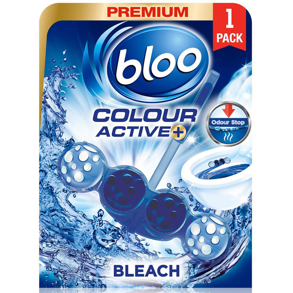 Bloo Colour Active Bleach Anti Limescale Toilet Rim Block 50g 6 Pack Image 2