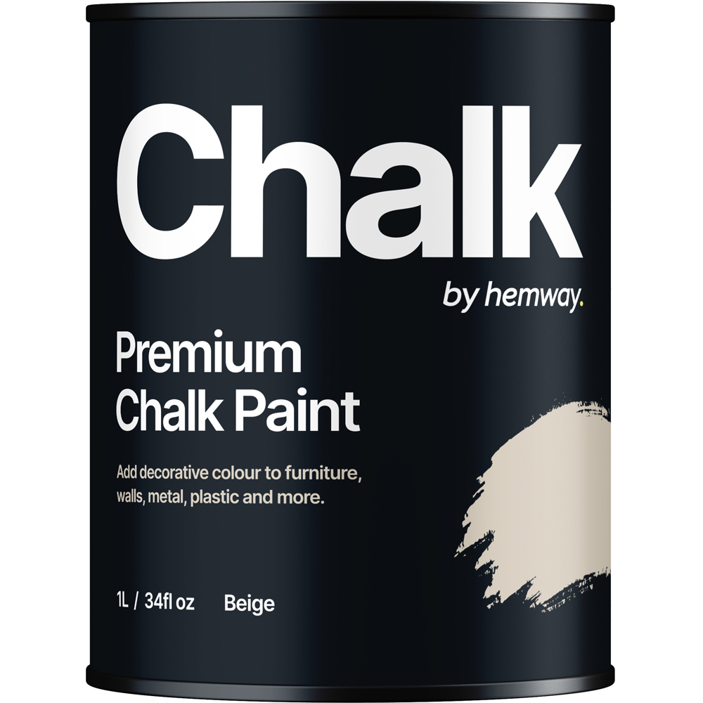 Hemway Beige Furniture and Walls Matt Chalk Paint 1L Image 2