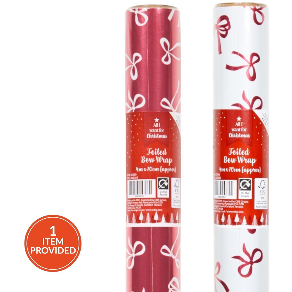 Foiled Bow Gift Wrap Image 2