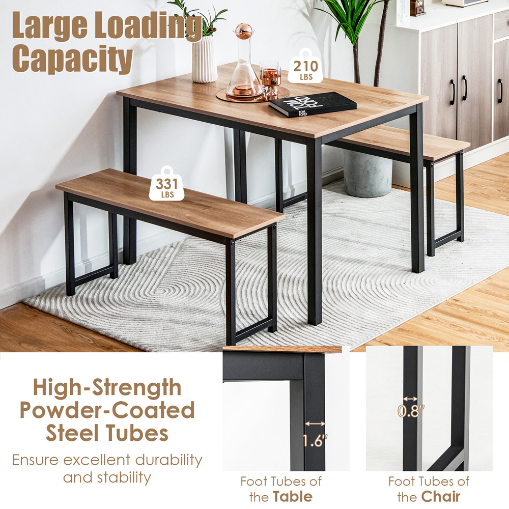 Costway 4 Seater Dining Set Natural Image 5