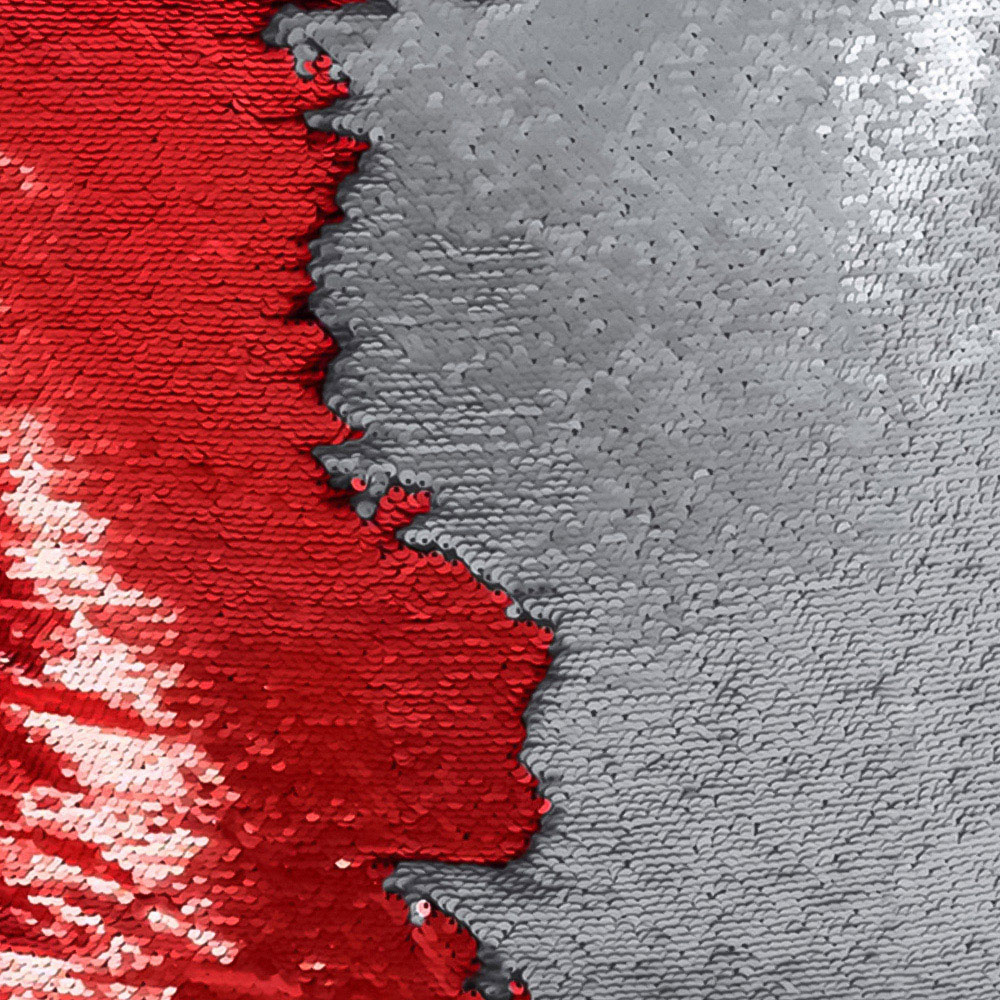 Velosso Mermaid Red and Silver Filled Cushion 43 x 43cm 2 Pack Image 2