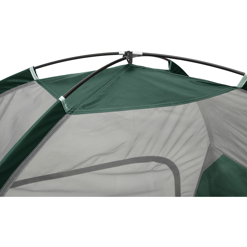Living and Home 2 Person Camping Tent with Detachable Top Cover Dark Green Image 3