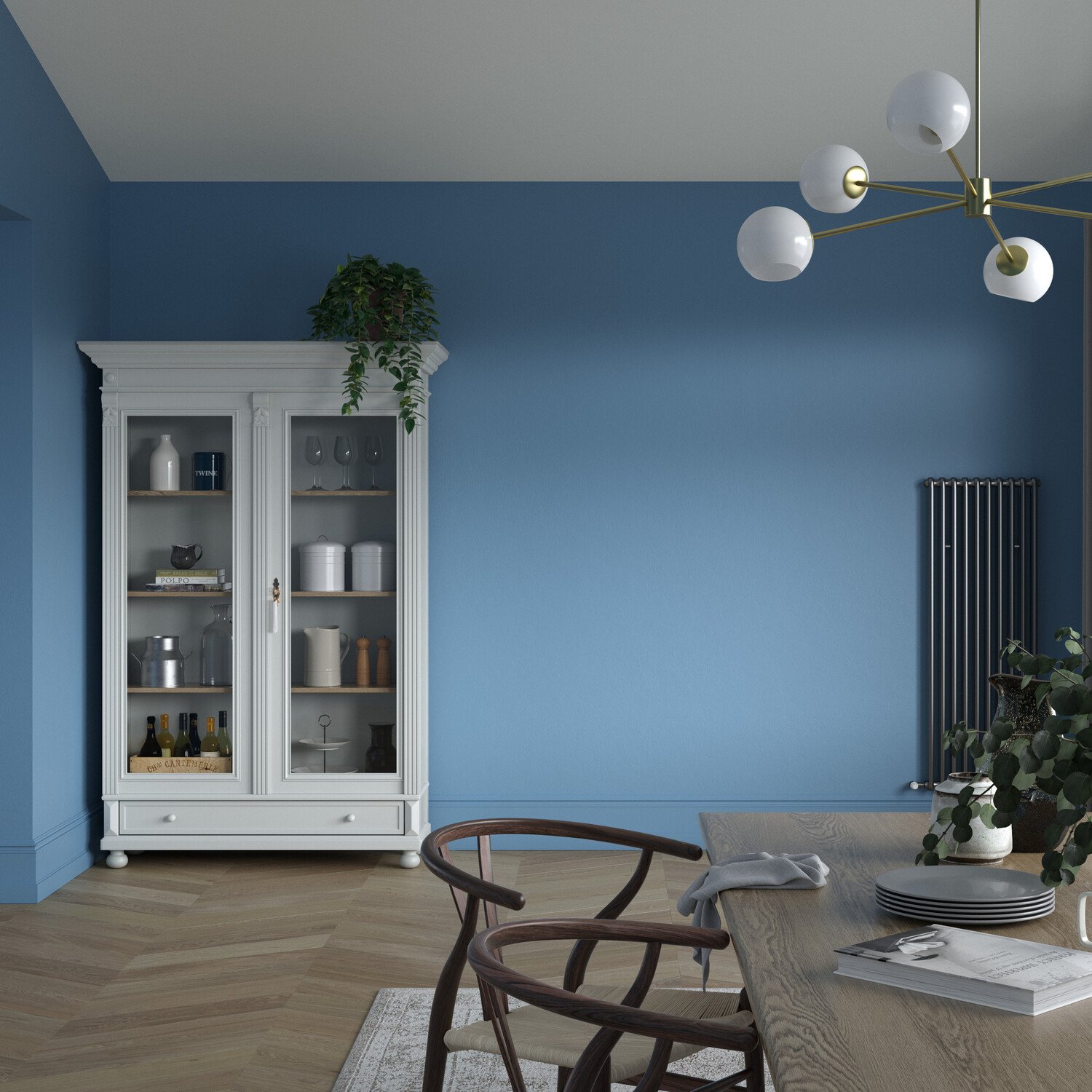 Dulux Heritage Walls and Ceilings Boathouse Blue Velvet Matt Emulsion Paint Tester Image 7