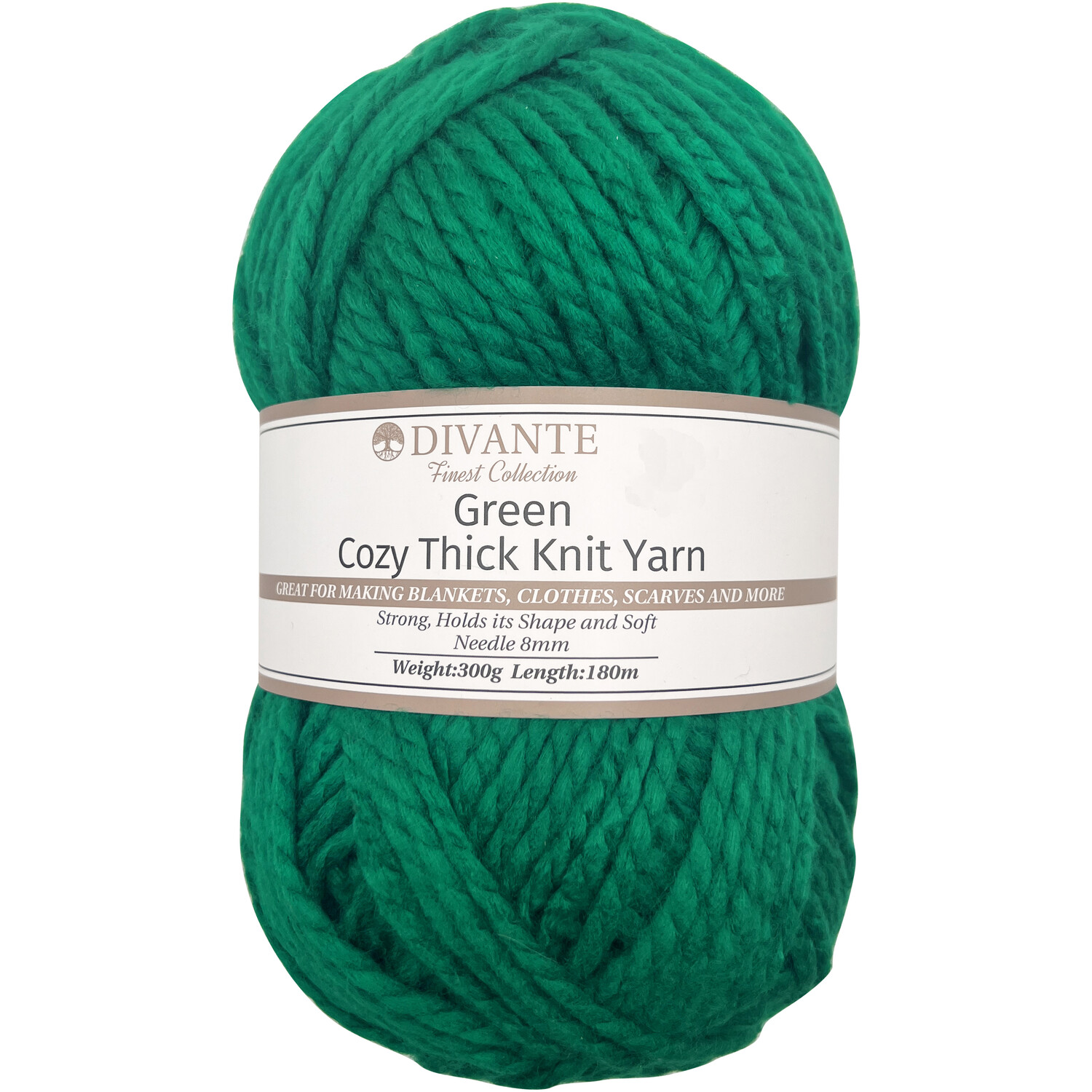 Cosy Thick Knit Yarn Green Image 2
