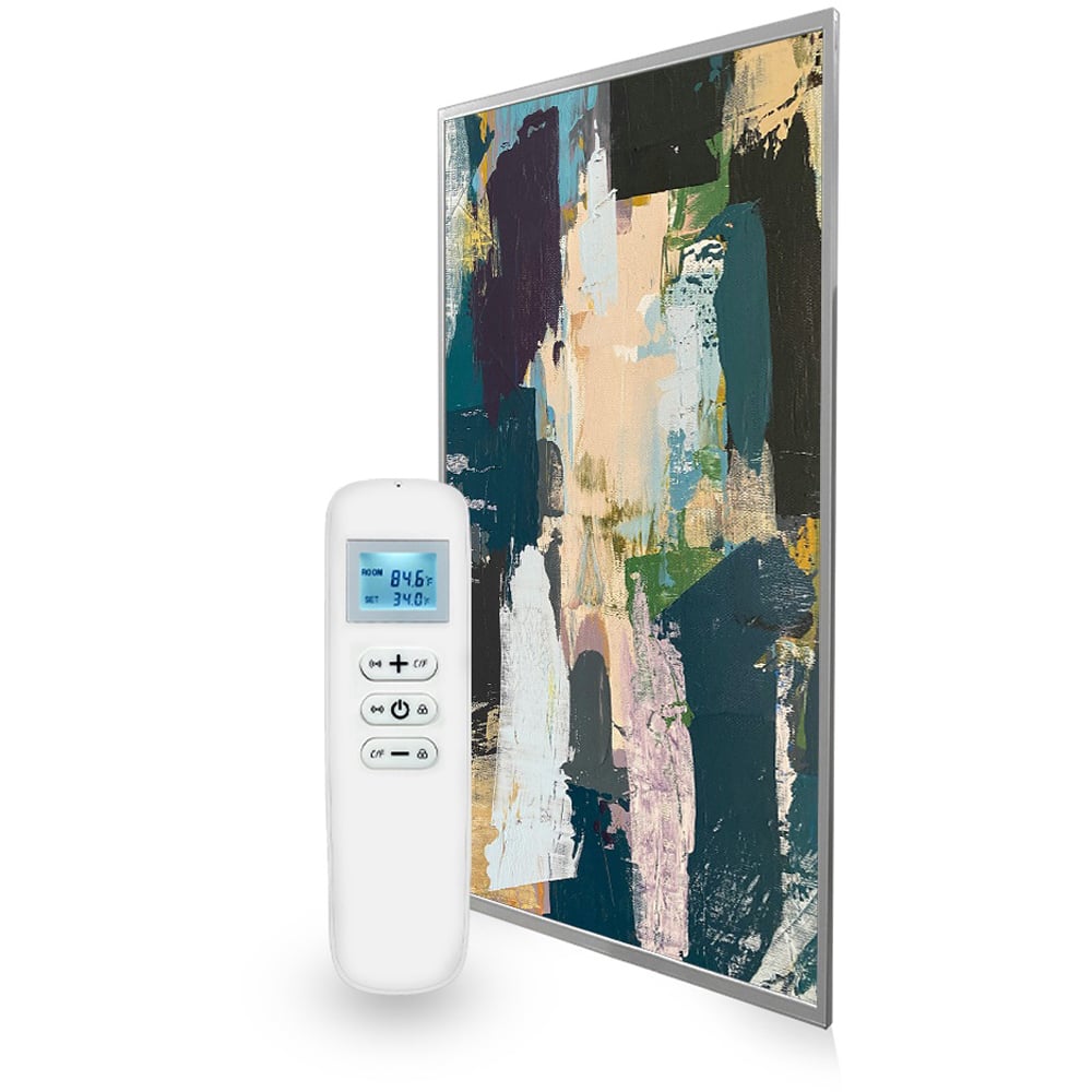 Mirrorstone Classic Nexus 580W Abstract Art Wi-Fi Infrared Heating Panel 595 x 995mm Image 2