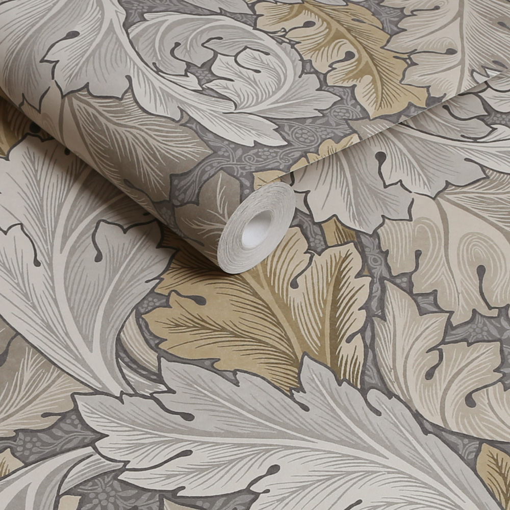 William Morris At Home Acanthus Neutral Wallpaper Image 2