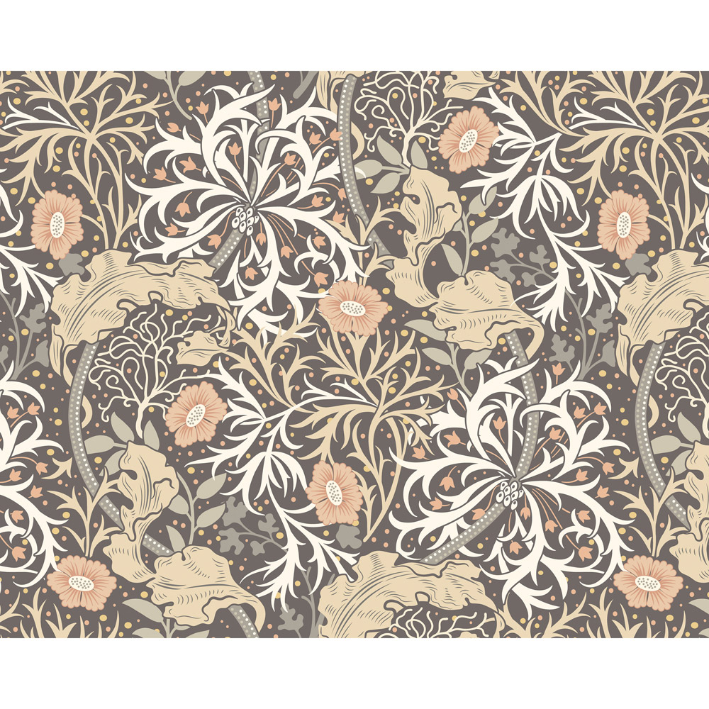 Origin Murals Trailing Seaweed Garden Black Wall Mural Image 2