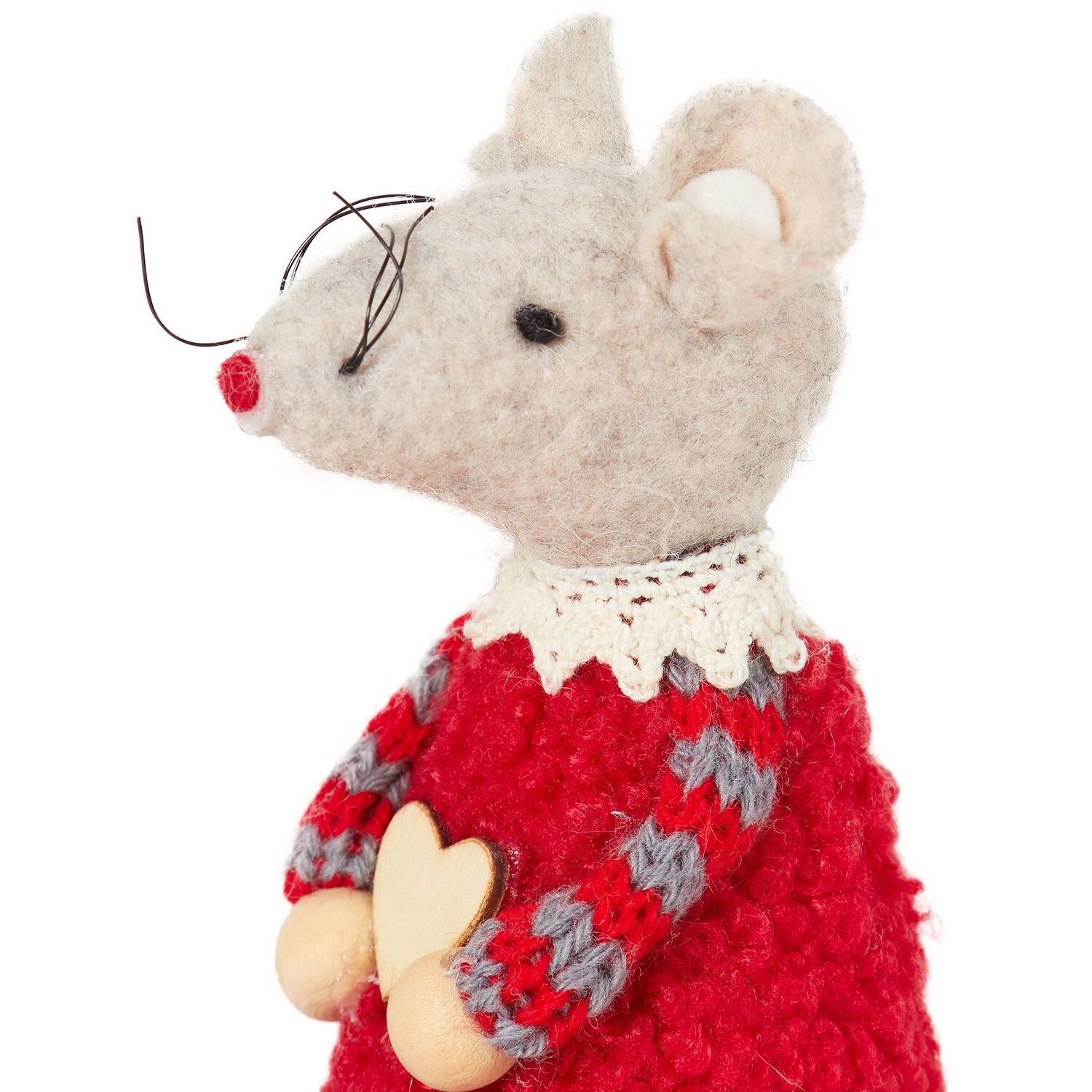 Hanging Heart Mouse Christmas Decoration Image 3