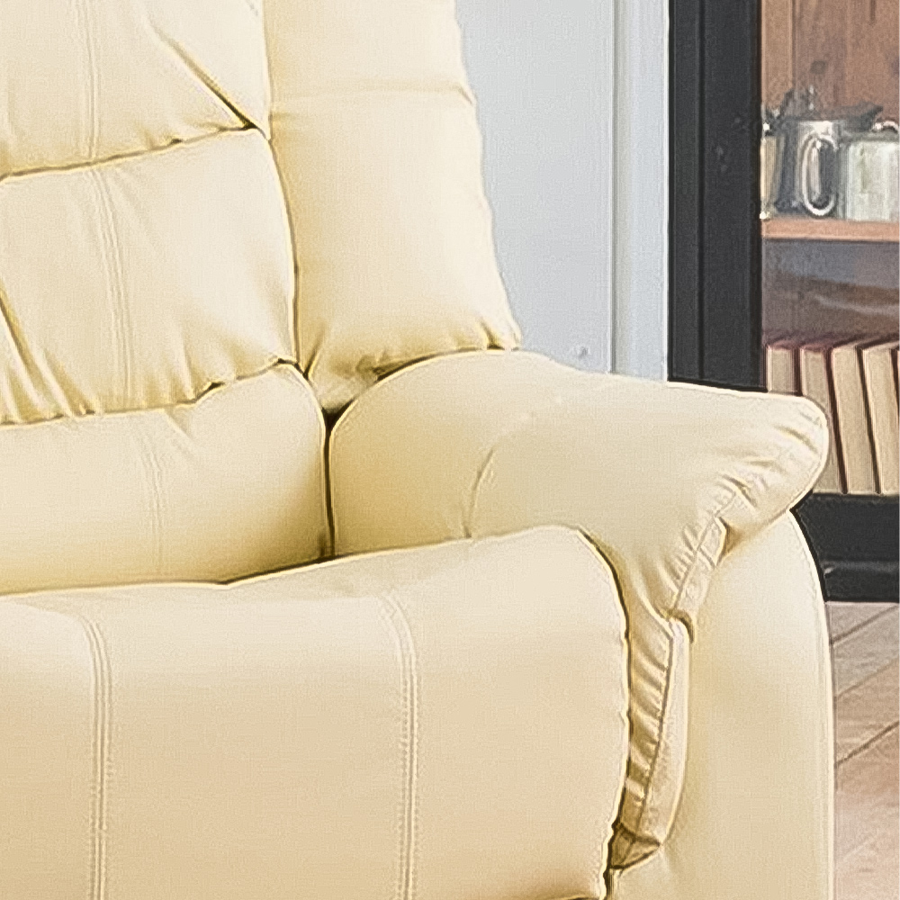 Almeira Cream Recliner Armchair Image 3