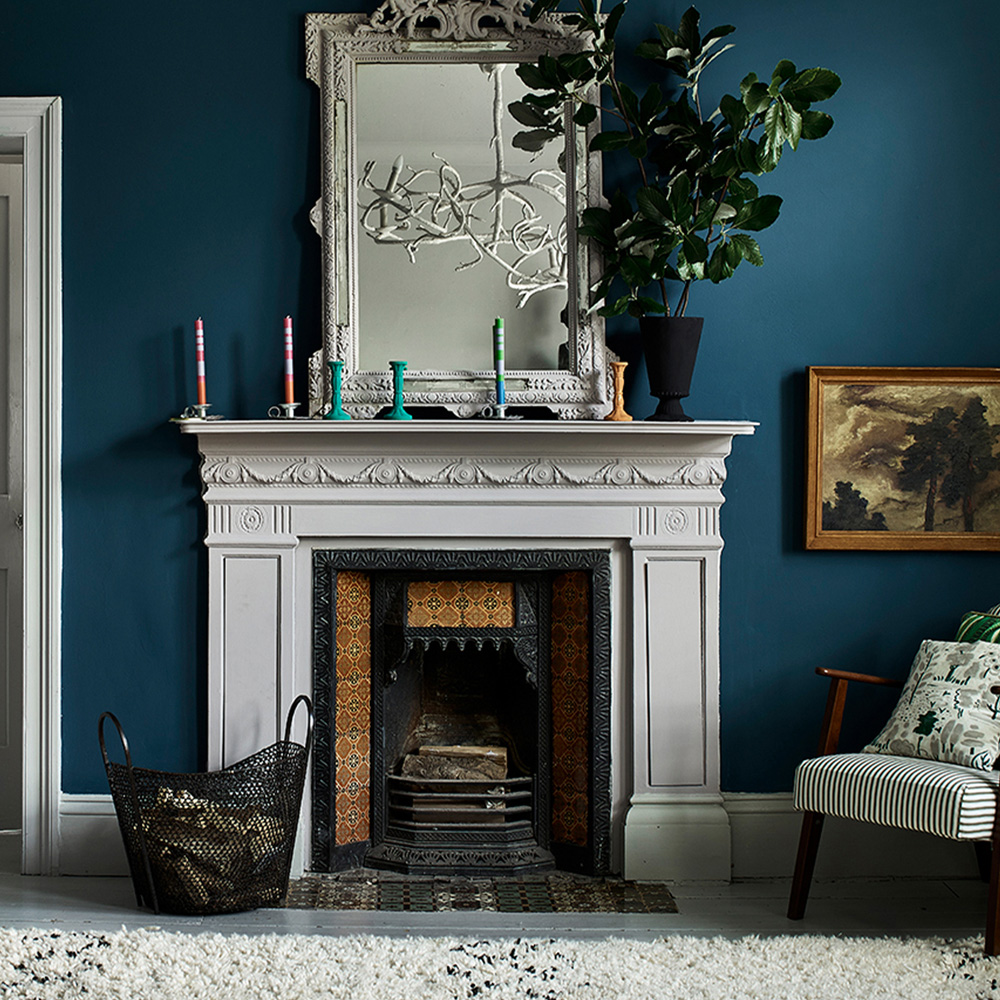 Annie Sloan Aubusson Blue Matt Wall Paint 120ml Image 4