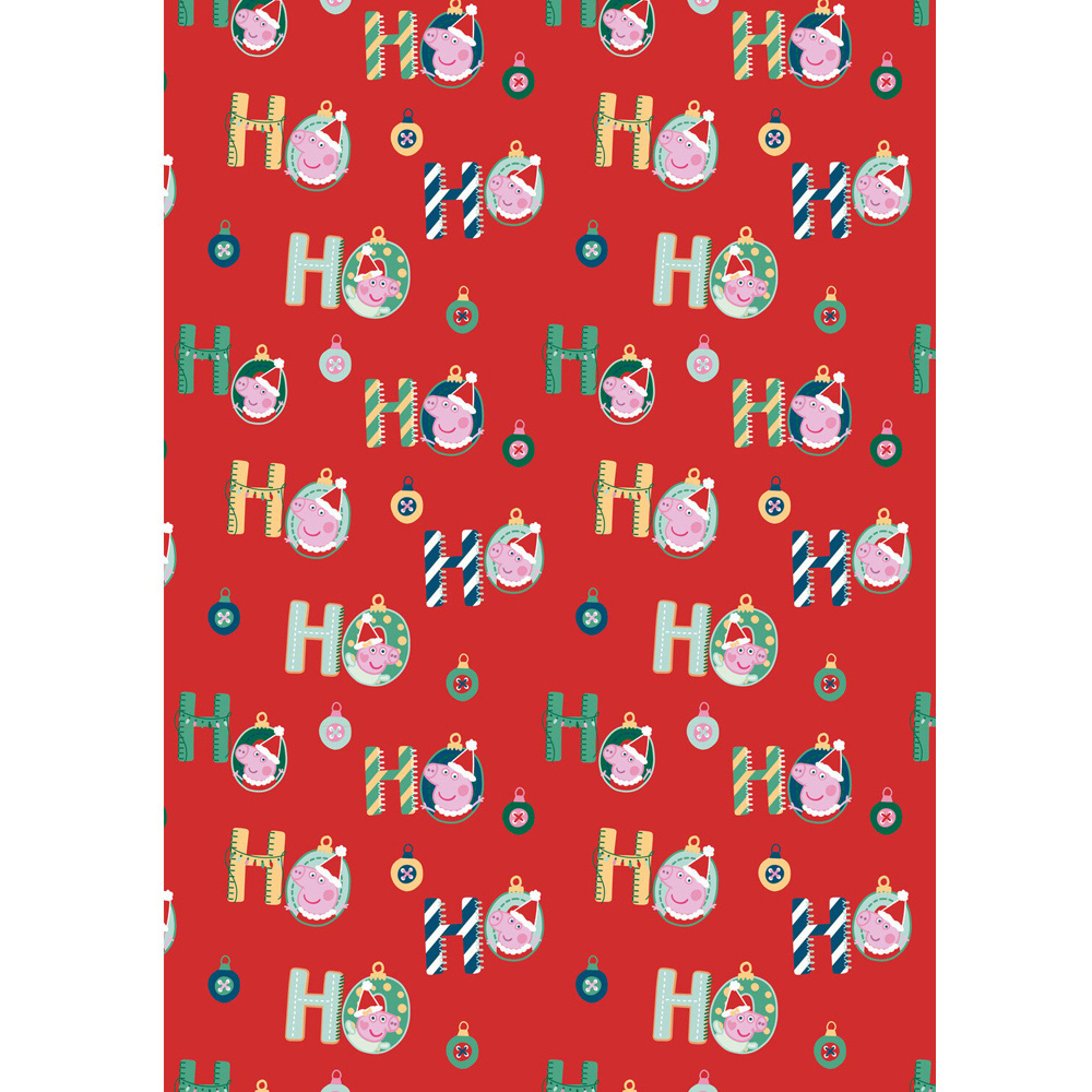 Peppa Pig Gift Wrap Red Image 2