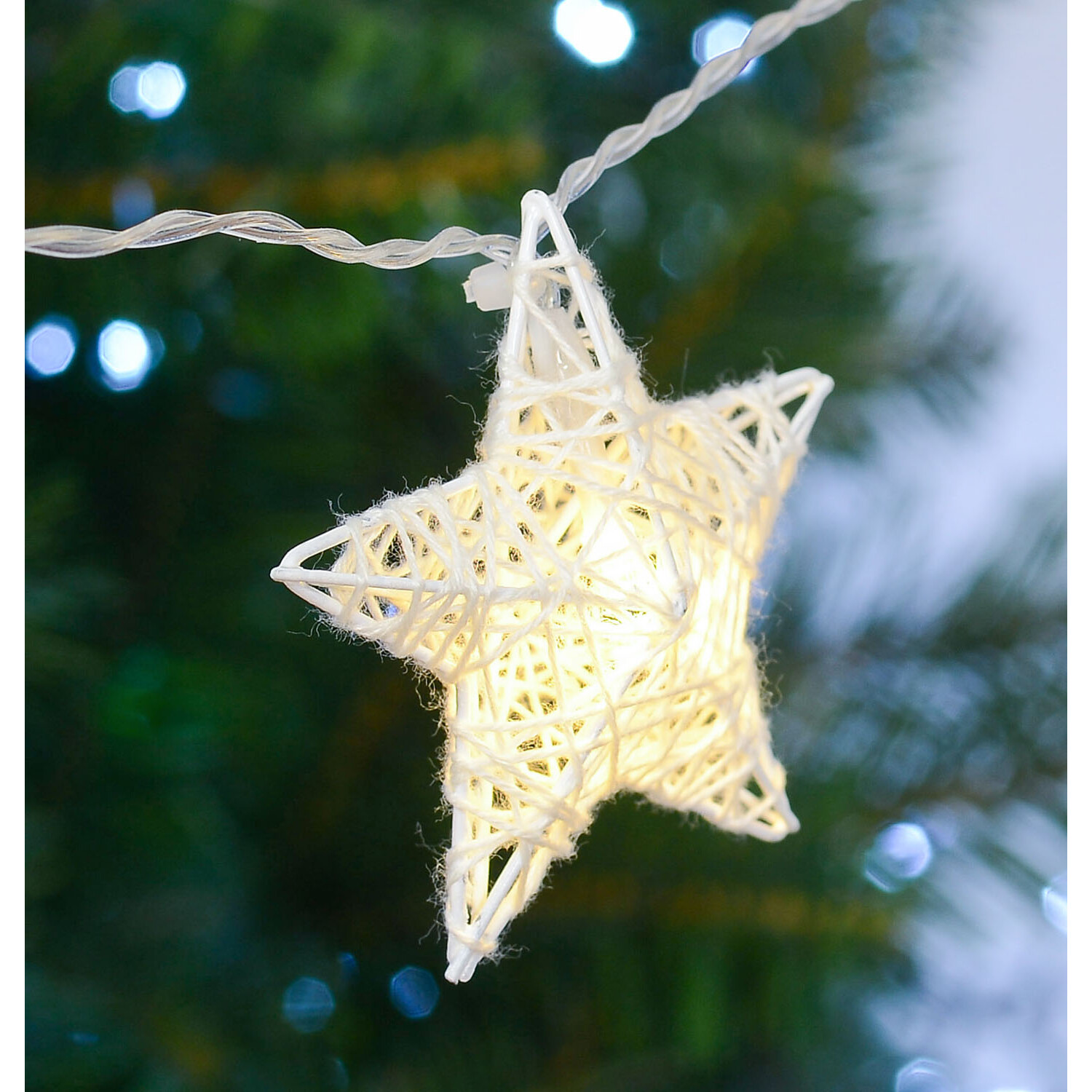 Star LED String Lights - White Image 5