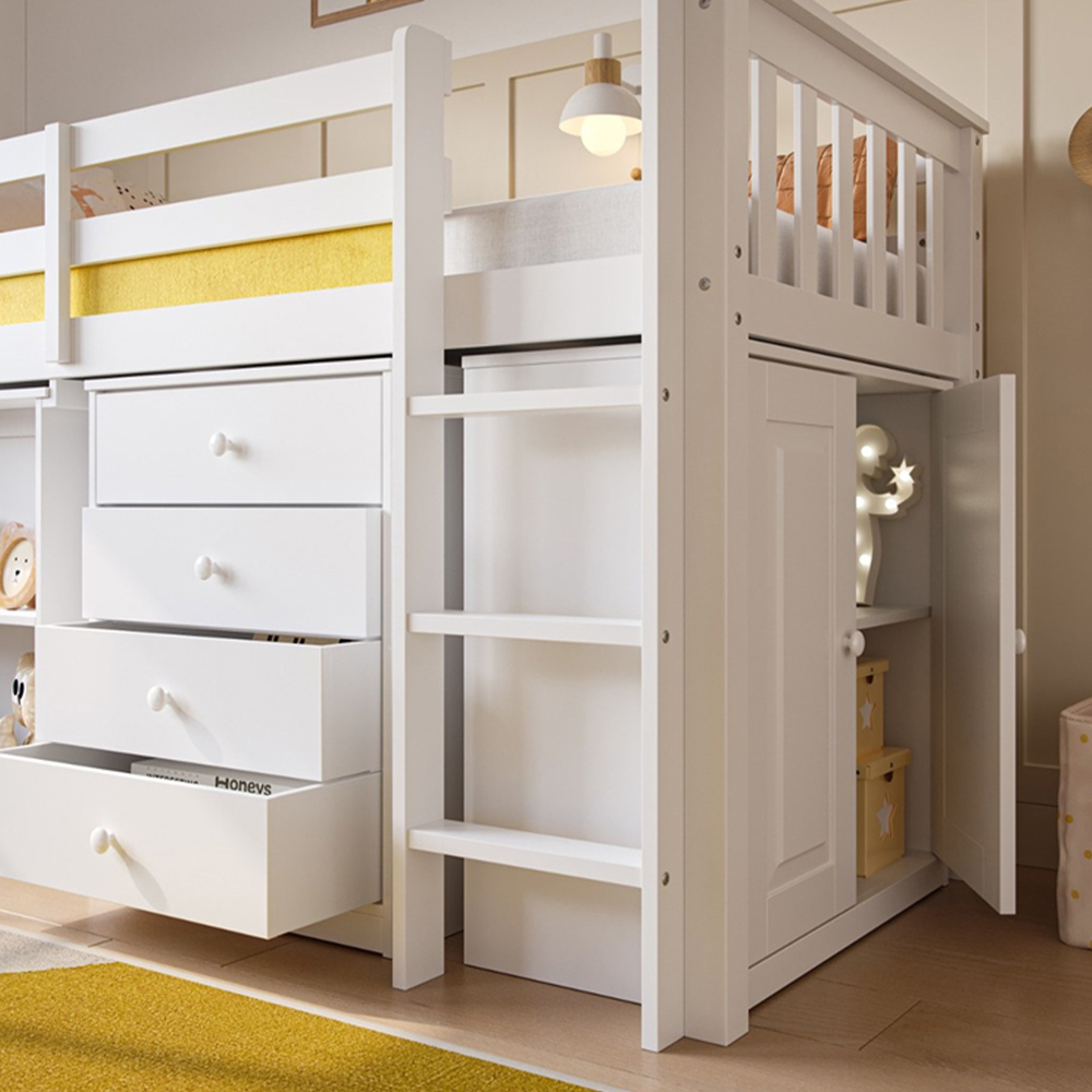Flair Soban Shorty White Cabin Bed Image 2