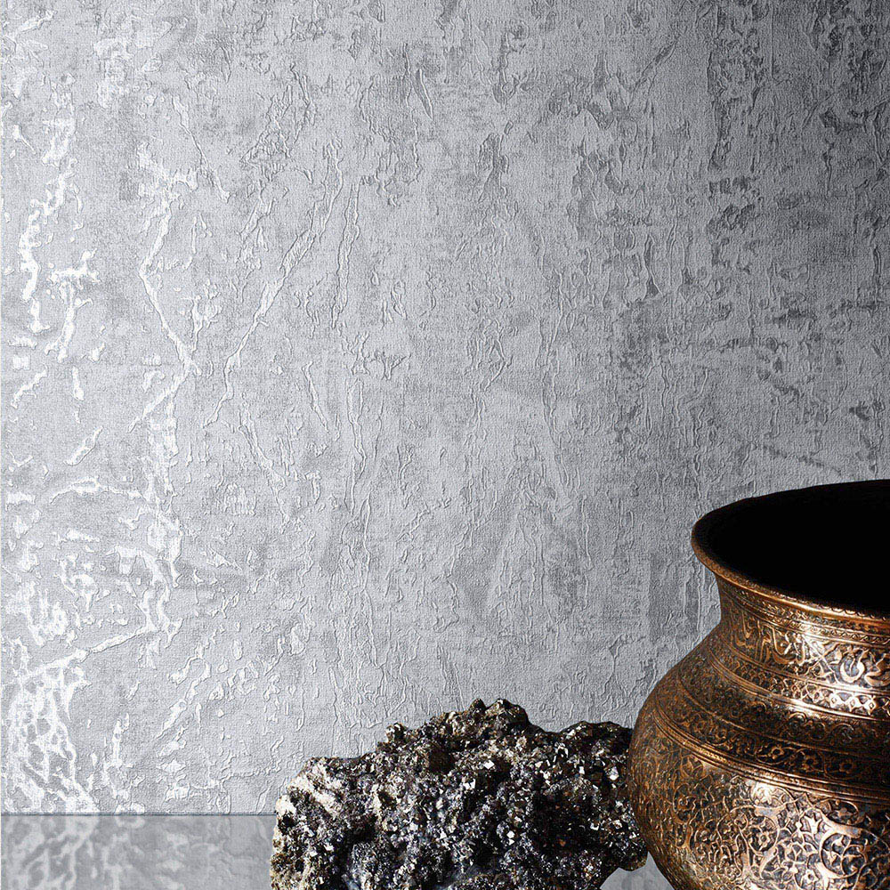 Muriva Piero Texture Grey Wallpaper Image 5