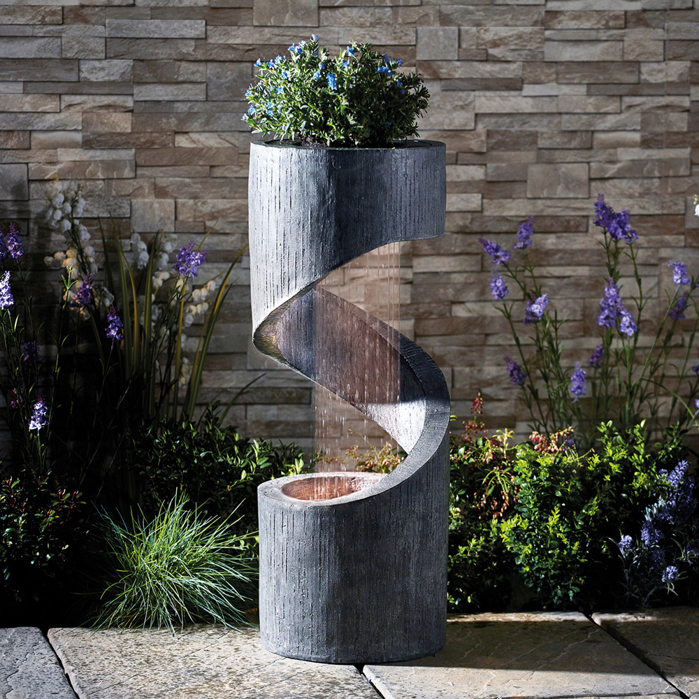 Garden Gear Spiral Rainfall Water Feature Image 3