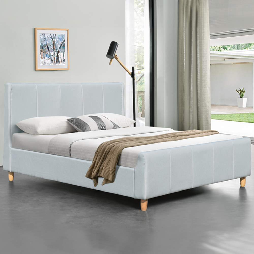 Brooklyn Blue Linen 4 Piece Bedroom Furniture Set Image 2