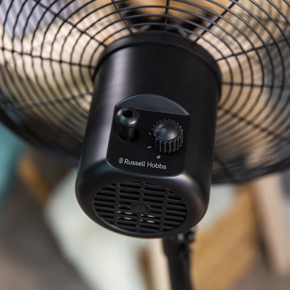 Russell Hobbs Black Scandi Pedestal Fan 16 inch Image 5