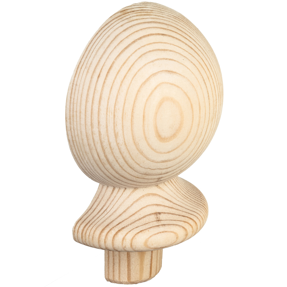 Blueprint Joinery Cambridge Ball Pine Half Newel Post Cap 90mm Image 3
