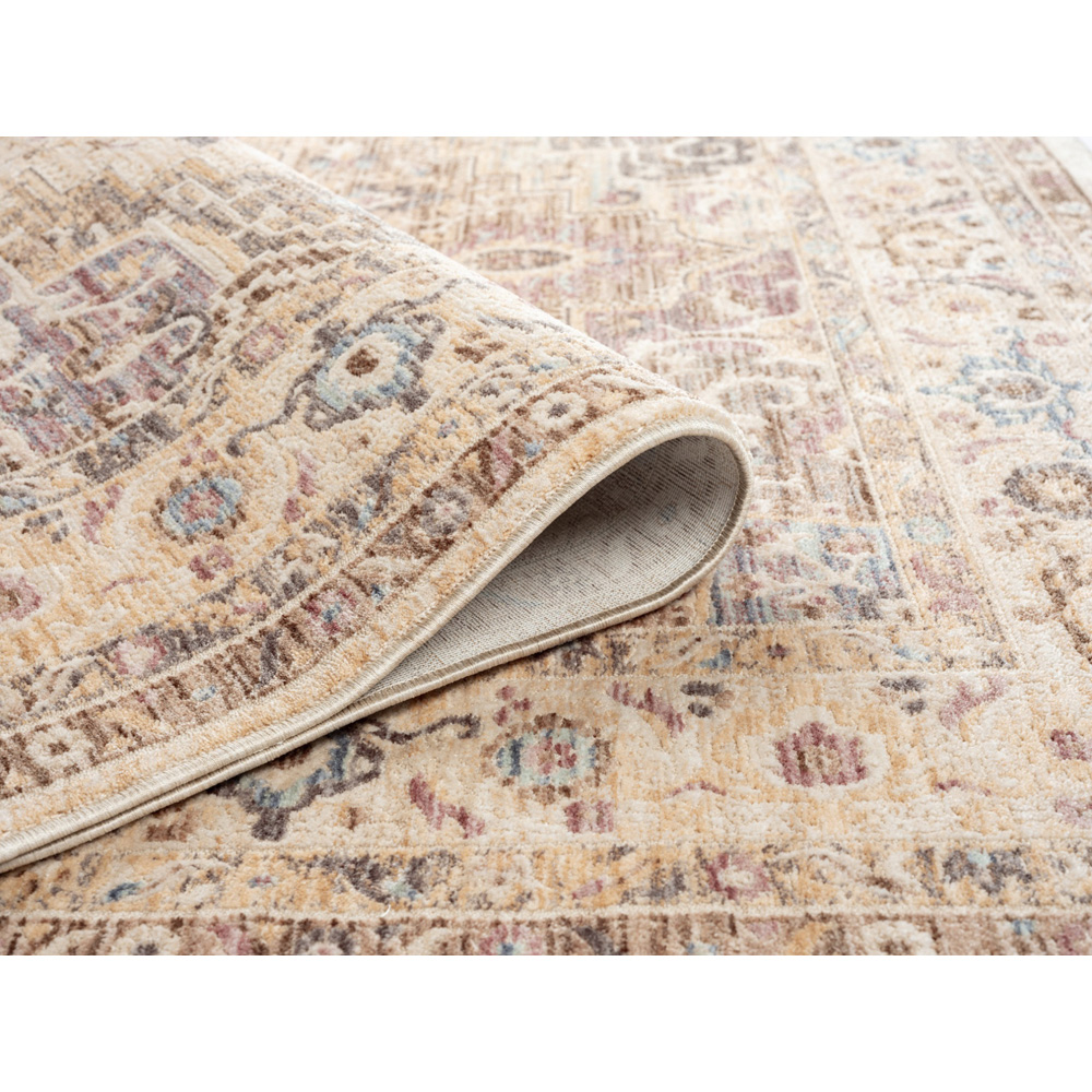 Portland Prestige Alia Beige and Grey 842G2 Rug 160 x 230cm | Homebase