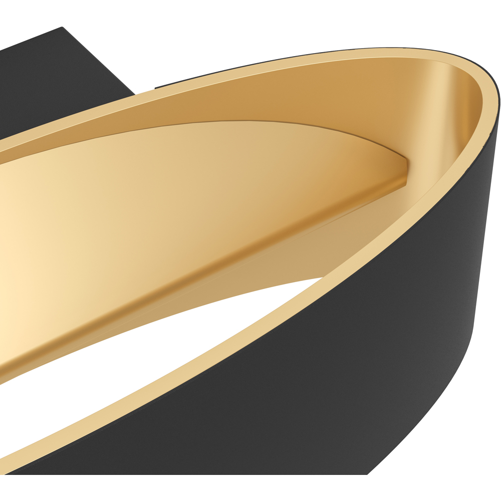 EGLO Maccacari LED Black and Gold Wall Light Image 3