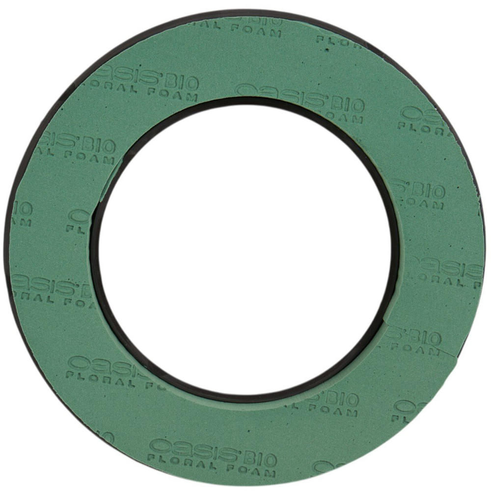 Pack of 2 Oasis Bio Floral Foam Rings Green 12cm 31cm Image 2